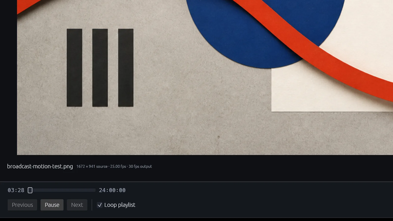 Mimic playback and loop controls